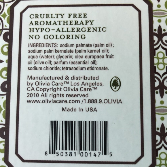 Olivia Care Savon Green Tree Soap NEW - Picture 4 of 13
